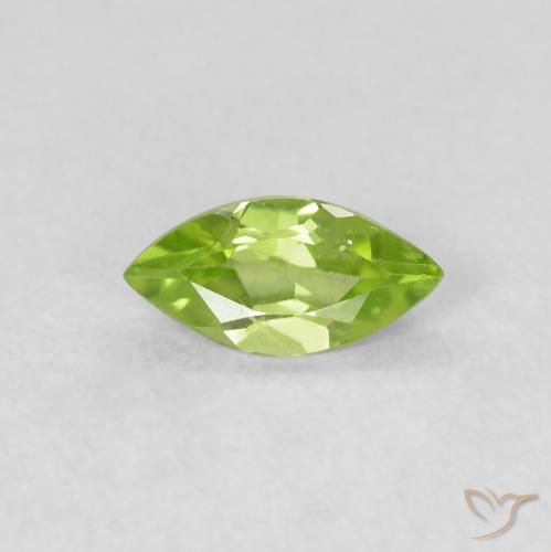 0.55ct Naturel Vert éclatant Péridot, Marquise, VS