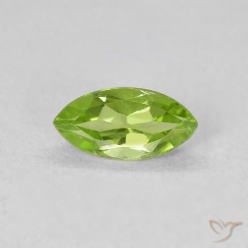 0.65ct Naturel Vert éclatant Péridot, Marquise, VS