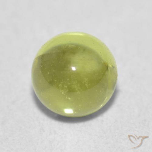 0.38ct Naturel Olive verte Péridot, Tour, Transparent
