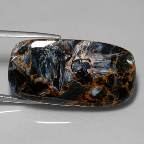 Pietersite Multicolore naturelle Coupe coussin, 52.84 ct, Opaque