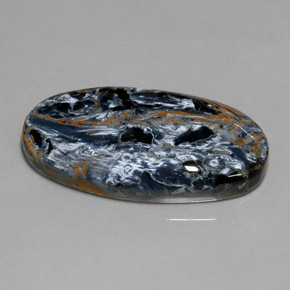 Pietersite Multicolore naturelle Coupe ovale, 37.75 ct, Opaque