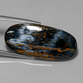 Piétersite multicolore naturelle coupe ovale, 18,06 ct, opaque