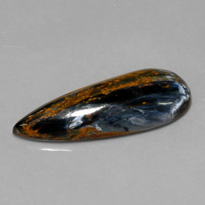 Pietersite Multicolore naturelle En forme de poire, 7.08 ct, Opaque