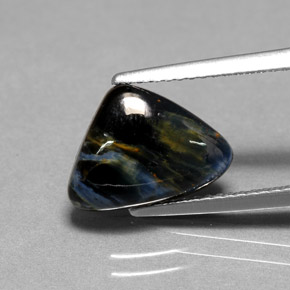 Piétersite multicolore naturelle trillion, 2,67 ct, opaque