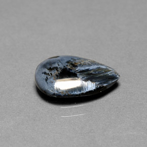 Piétersite multicolore naturelle en forme de poire, 2,16 ct, opaque