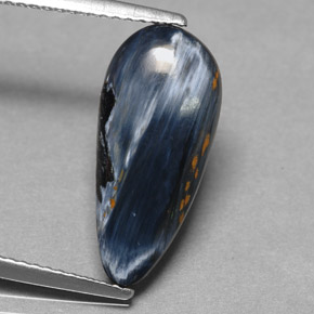 Pietersite Multicolore naturelle En forme de poire, 2.63 ct, Opaque