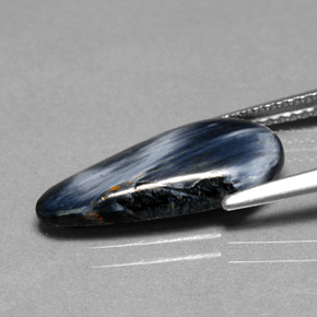 Pietersite Multicolore naturelle En forme de poire, 2.63 ct, Opaque