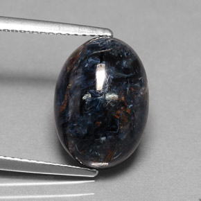 Piétersite multicolore naturelle coupe ovale, 6,00 ct, opaque