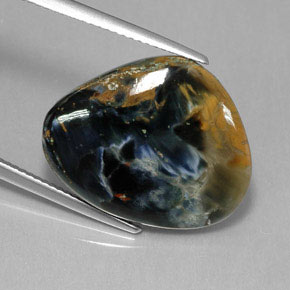 Piétersite multicolore naturelle forme fantaisie, 13,40 ct, opaque