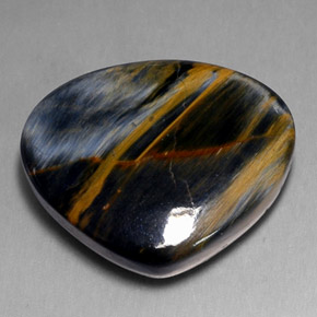Piétersite multicolore naturelle en forme de poire, 17,82 ct, opaque