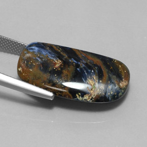 Piétersite multicolore naturelle forme fantaisie, 17,00 ct, opaque