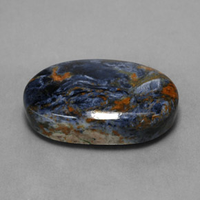 Piétersite multicolore naturelle coupe ovale, 10,89 ct, opaque
