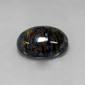 Piétersite multicolore naturelle coupe ovale, 12,29 ct, opaque