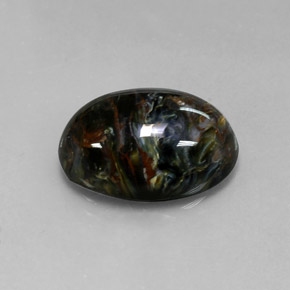 Piétersite multicolore naturelle coupe ovale, 12,53 ct, opaque