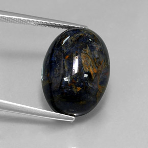 Piétersite multicolore naturelle coupe ovale, 12,85 ct, opaque