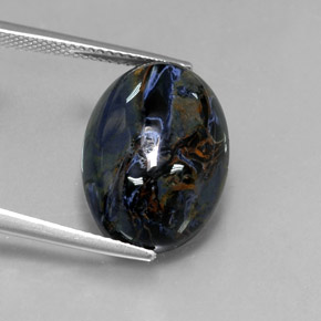 Pietersite Multicolore naturelle Coupe ovale, 13.01 ct, Opaque