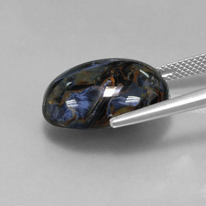 Pietersite Multicolore naturelle Coupe ovale, 13.01 ct, Opaque