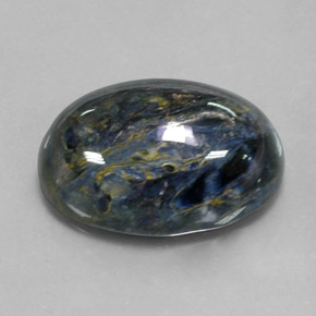 Piétersite multicolore naturelle coupe ovale, 12,78 ct, opaque
