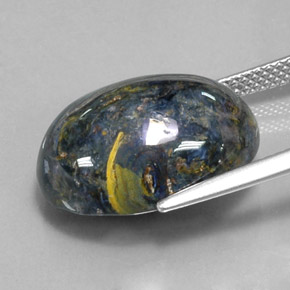 Piétersite multicolore naturelle coupe ovale, 12,78 ct, opaque