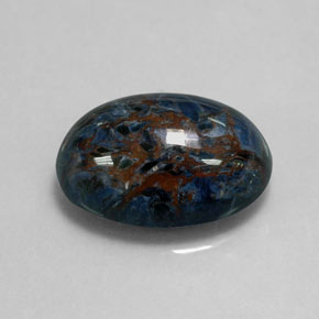 Piétersite multicolore naturelle coupe ovale, 12,59 ct, opaque