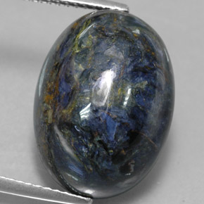 Piétersite multicolore naturelle coupe ovale, 12,62 ct, opaque