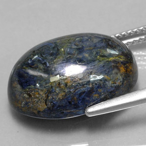 Piétersite multicolore naturelle coupe ovale, 12,62 ct, opaque
