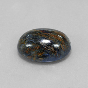 Piétersite multicolore naturelle coupe ovale, 12,48 ct, opaque