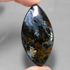 Piétersite multicolore naturelle marquise, 46,20 ct, opaque