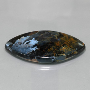 Piétersite multicolore naturelle marquise, 46,20 ct, opaque