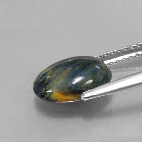 Piétersite multicolore naturelle coupe ovale, 2,13 ct, opaque
