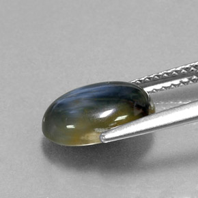 Piétersite multicolore naturelle coupe ovale, 2,27 ct, opaque