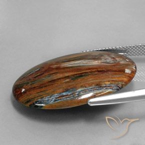 Pietersite Multicolore naturelle ovale, 22.73 ct, Opaque