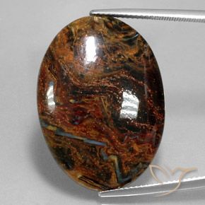 Pietersite Multicolore naturelle ovale, 23.71 ct, Opaque