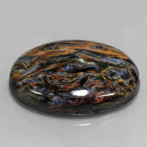 Pietersite Multicolore naturelle Coupe ovale, 36.77 ct, Opaque