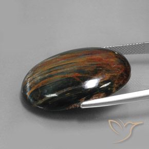 Pietersite Multicolore naturelle ovale, 34.48 ct, Opaque