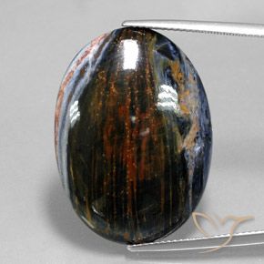 Pietersite Multicolore naturelle ovale, 22.47 ct, Opaque