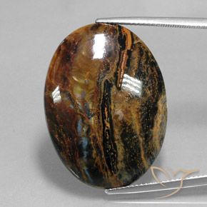 Pietersite Multicolore naturelle ovale, 23.92 ct, Opaque