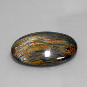 Pietersite Multicolore naturelle Coupe ovale, 28.90 ct, Opaque
