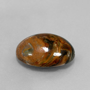 Piétersite multicolore naturelle coupe ovale, 7,00 ct, opaque