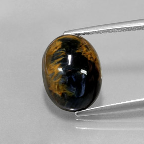 Pietersite Multicolore naturelle Coupe ovale, 6.03 ct, Opaque