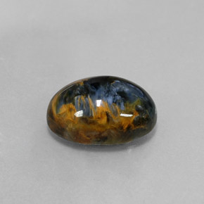 Pietersite Multicolore naturelle Coupe ovale, 6.03 ct, Opaque