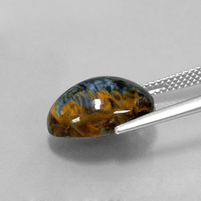 Pietersite Multicolore naturelle Coupe ovale, 6.03 ct, Opaque