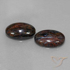 Shop natural 16.77ct Noire Pietersite gems, ovale, from Namibie at GemSelect. In stock, global shipping!
