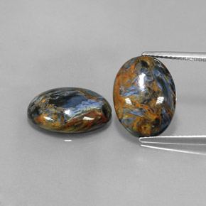 Achetez naturel ct Multicolore Pietersite gems, Coupe ovale, En provenance Namibie chez GemSelect. En stock, livraison internationale!