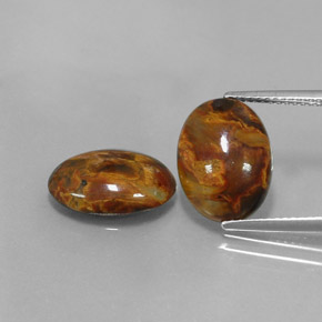 Achetez naturel ct Multicolore Pietersite gems, Coupe ovale, En provenance Namibie chez GemSelect. En stock, livraison internationale!