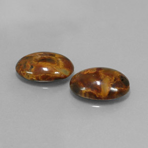 Achetez naturel ct Multicolore Pietersite gems, Coupe ovale, En provenance Namibie chez GemSelect. En stock, livraison internationale!