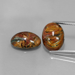 Achetez naturel ct multicolore piétersite gems, coupe ovale, en provenance namibie chez gemselect. en stock, livraison internationale!