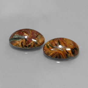 Achetez naturel ct multicolore piétersite gems, coupe ovale, en provenance namibie chez gemselect. en stock, livraison internationale!