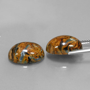 Achetez naturel ct multicolore piétersite gems, coupe ovale, en provenance namibie chez gemselect. en stock, livraison internationale!
