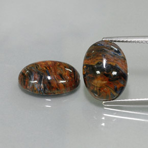 Achetez naturel ct multicolore piétersite gems, coupe ovale, en provenance namibie chez gemselect. en stock, livraison internationale!